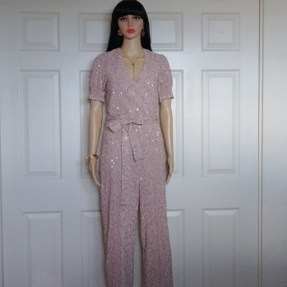 Spring +Mercer Sequined Jumpsuit. - Picture 9 of 9
